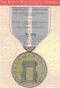 Korean War Memorial Medal